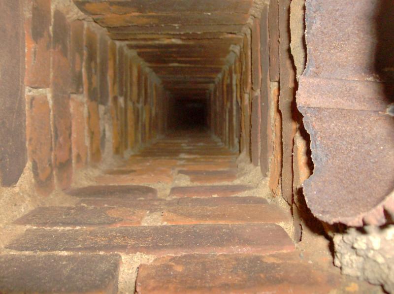 The Inside View of an unlined Chimney