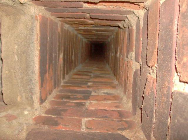 Inside View if Chimney needs Repairs